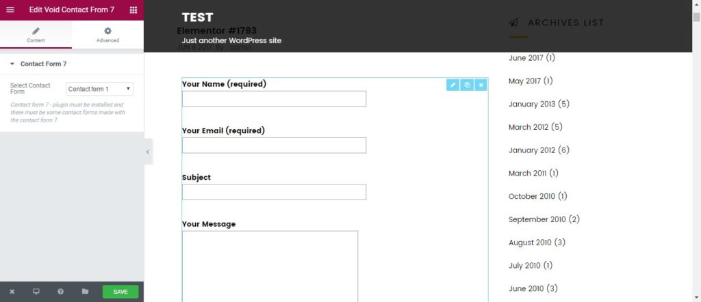 contact form for wordpress