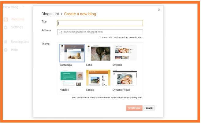 Use Blogger to create a free blog - Veteranlogix